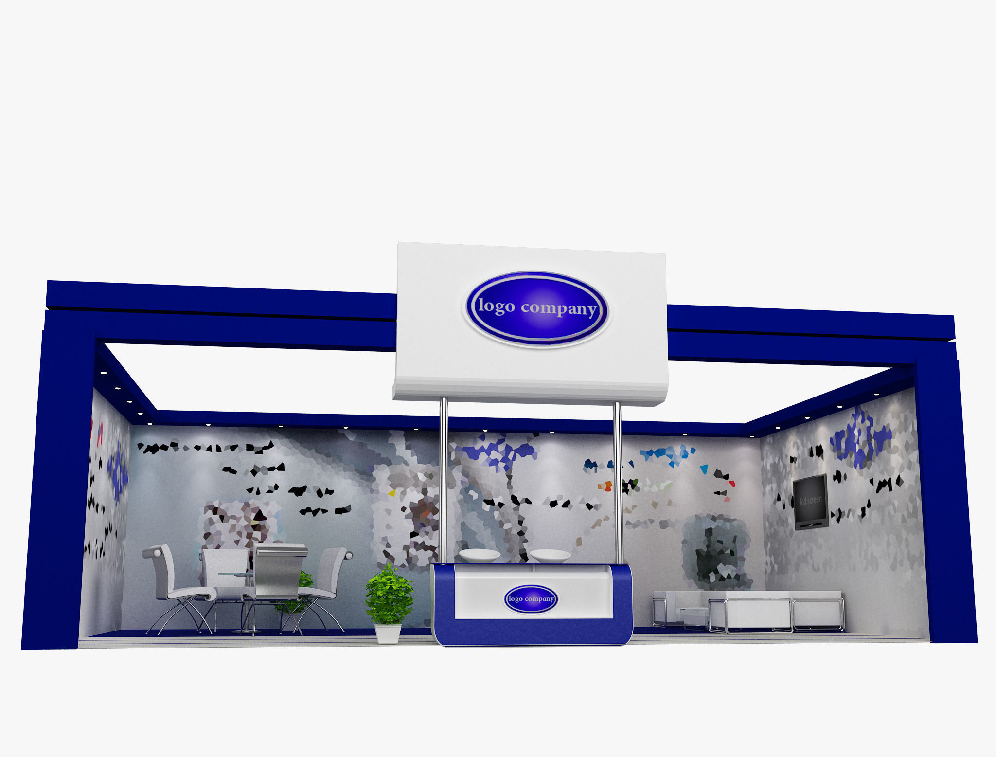 Booth Exhibition Stand a467e  3D model_2