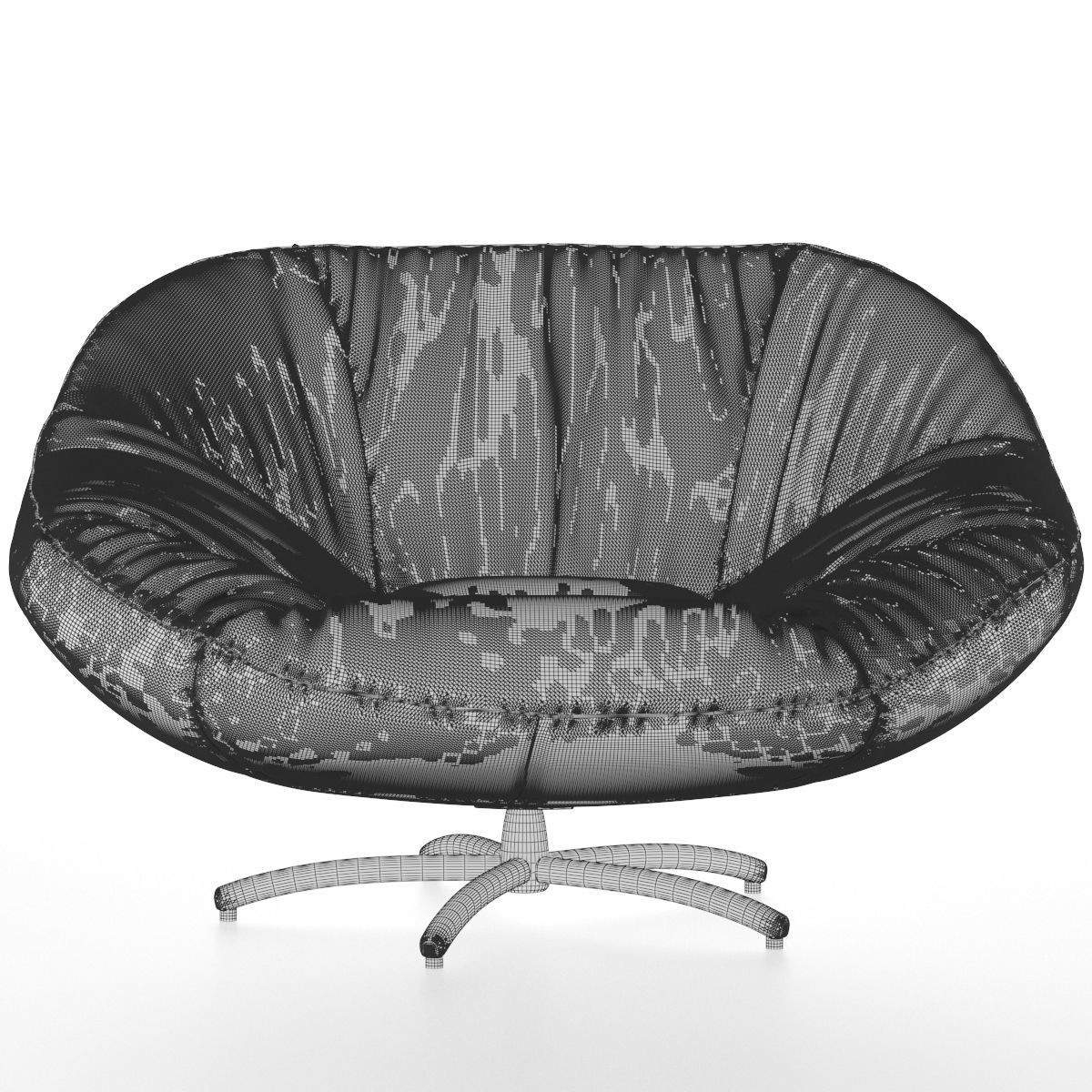 Leather ArmChair Gigi Soft by Label Vanderberg 3D model_4