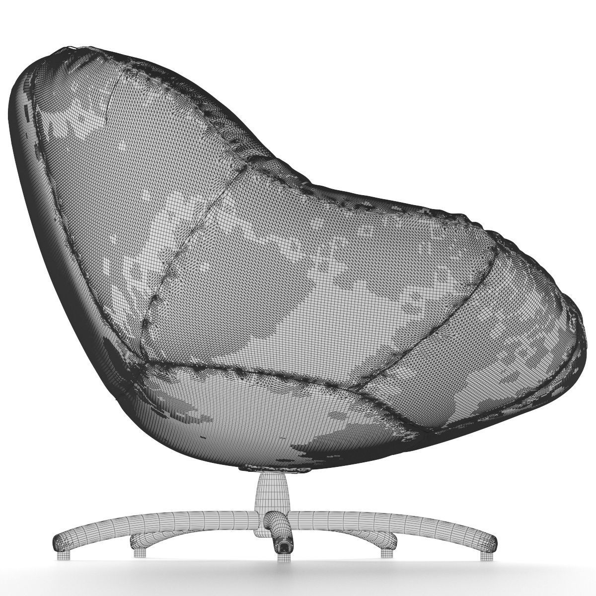 Leather ArmChair Gigi Soft by Label Vanderberg 3D model_5