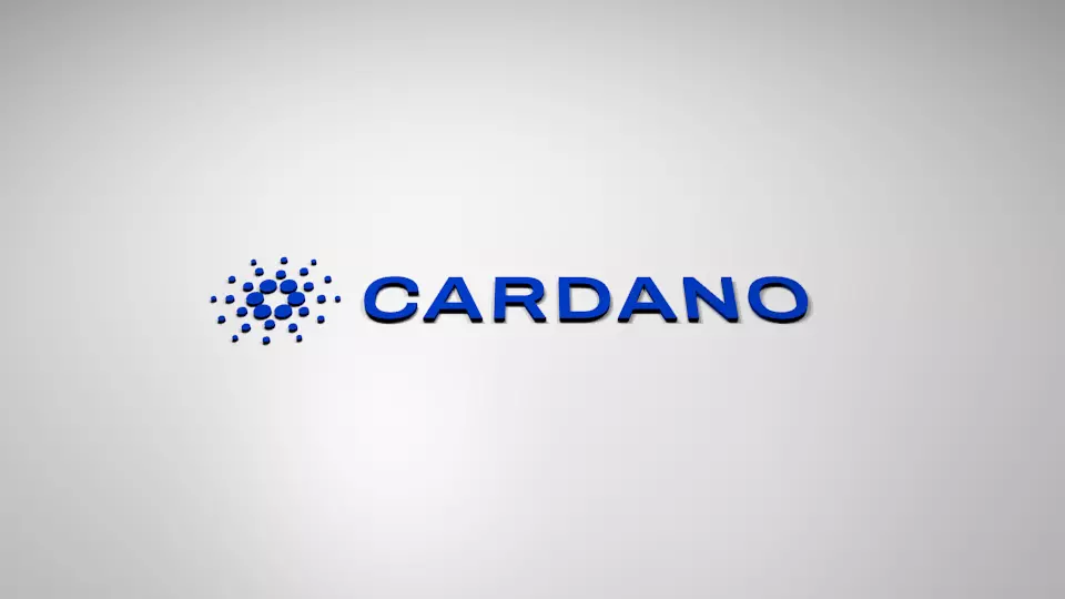 Cardano logo 3D model