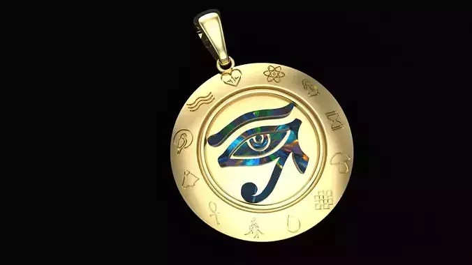 Eye of Ra Pendant 3D Model