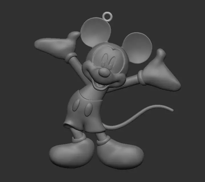Mickey Mouse Pendant  3D print model_0