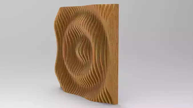 Wood Parametric Design 3D model