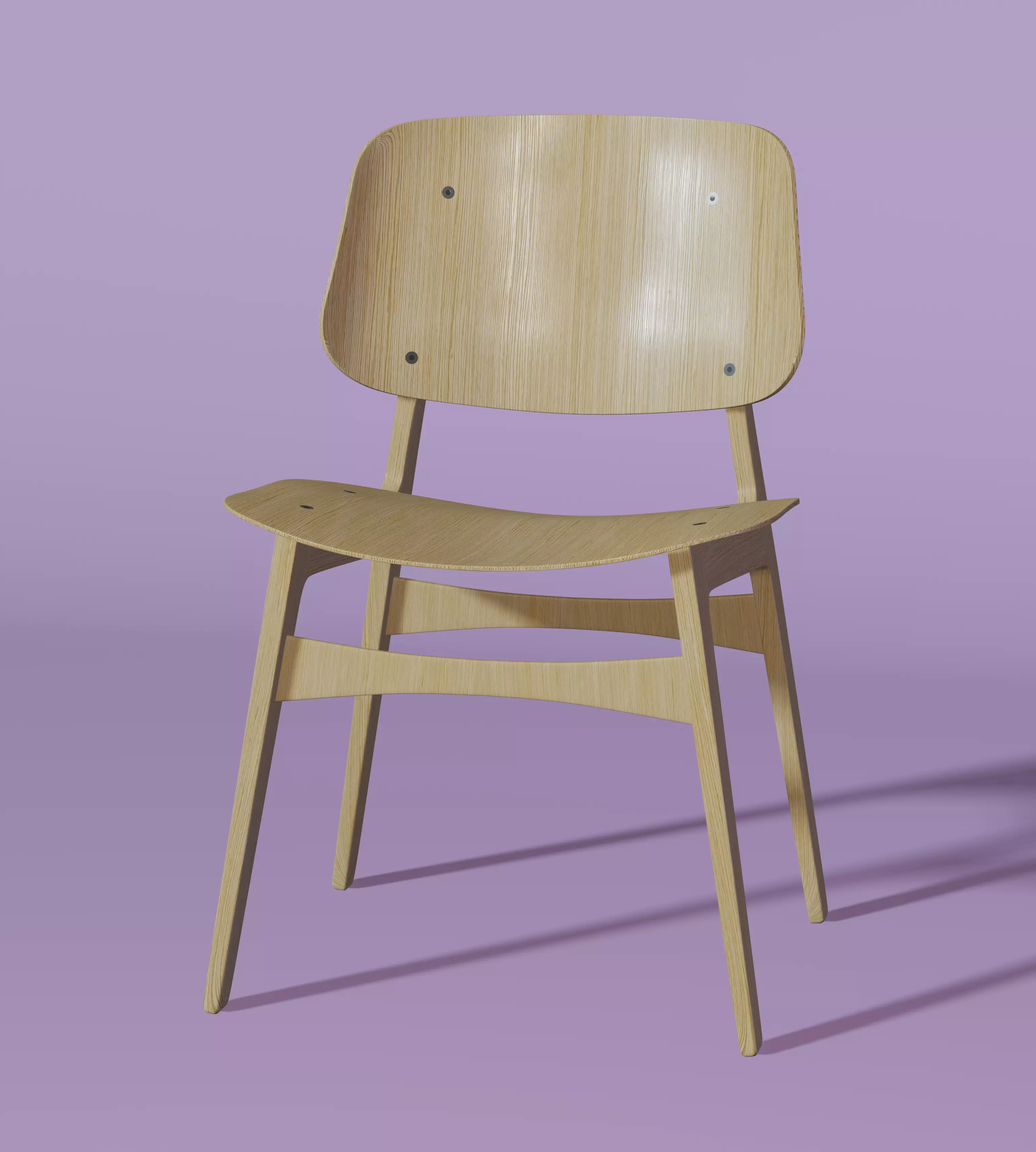 565656656 wooden chair 3D model