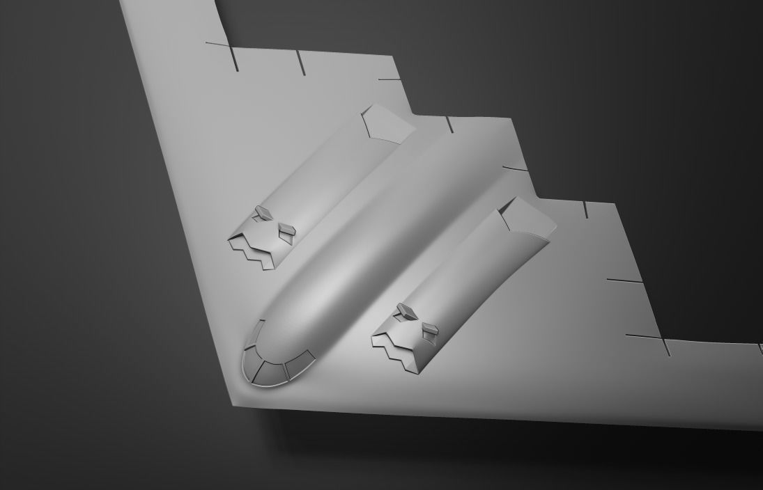 B2 bomber 3d print 3D print model_1