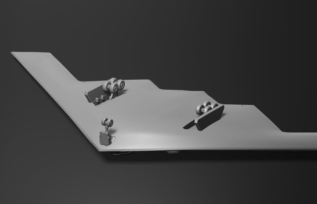 B2 bomber 3d print 3D print model_3