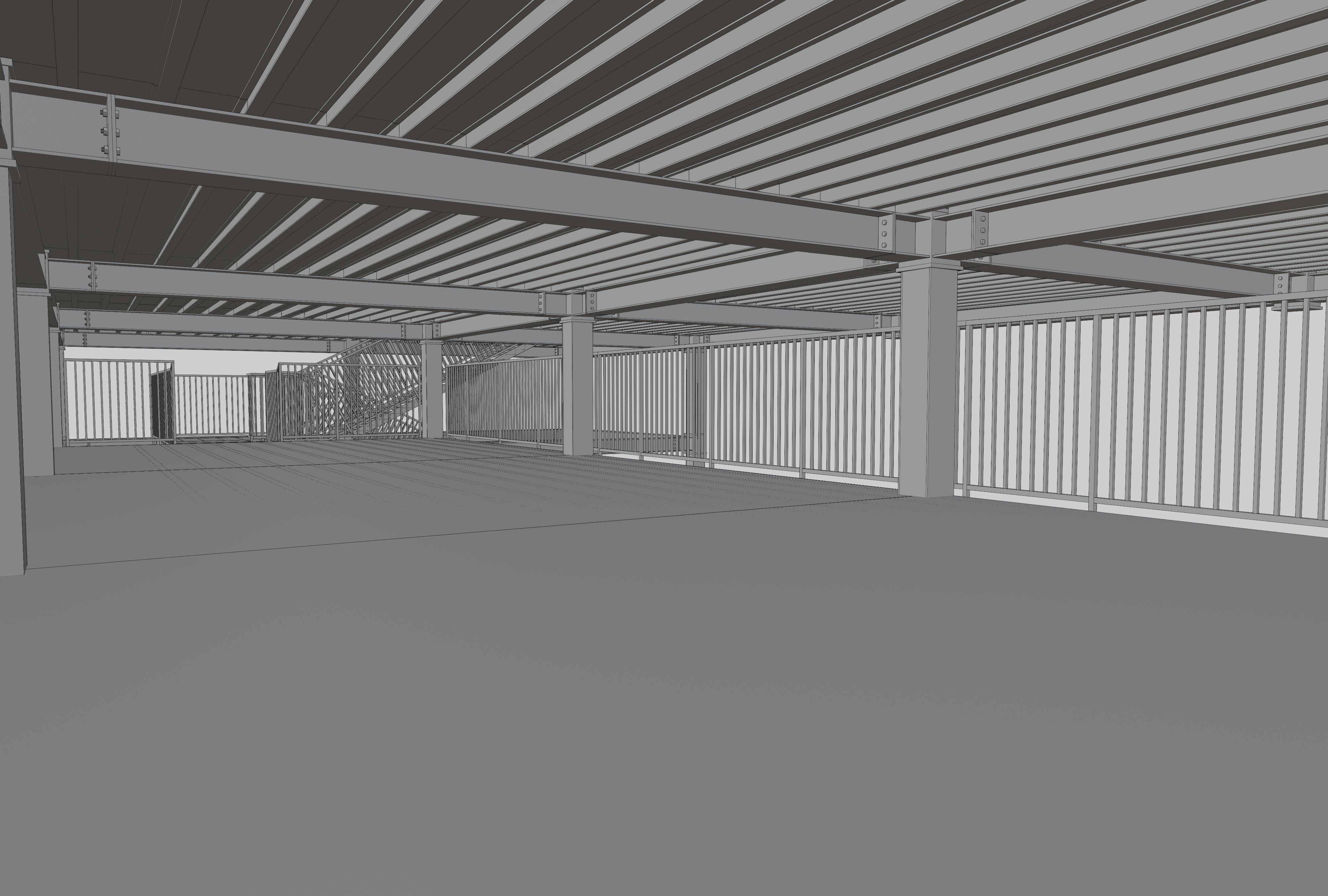 Steel Structure-Tsunami Evacuation Tower-Type-2 Free 3D model_18