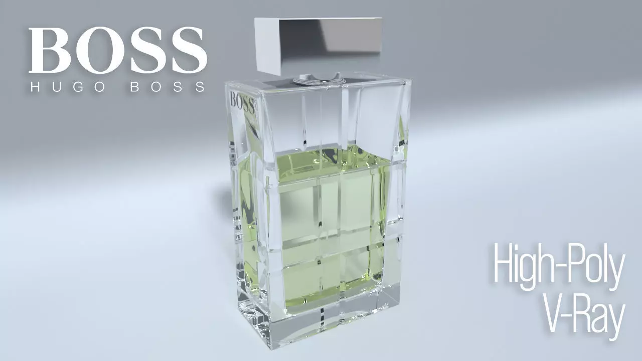 Hugo Boss Eua De Toilette After Shave 3D model_0