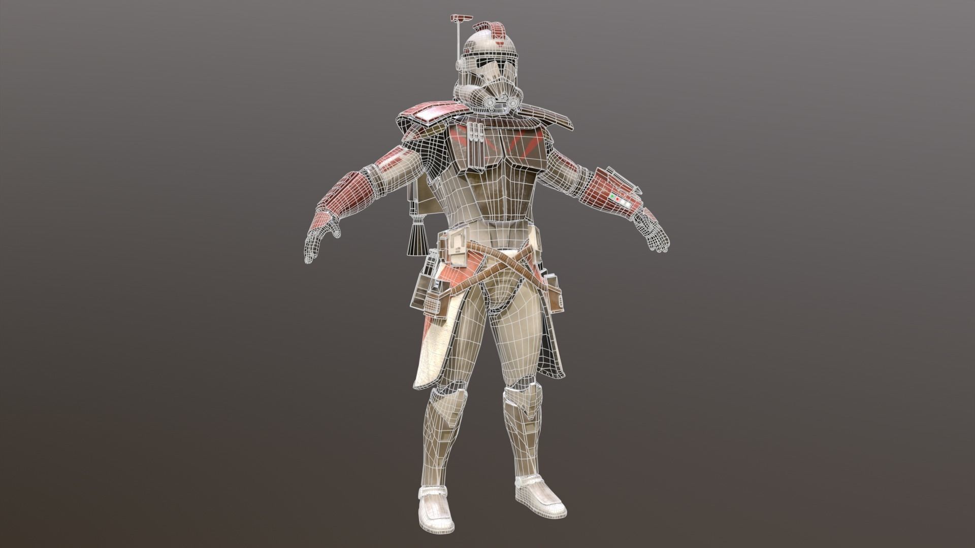 Arc Clone Trooper Low-poly 3D model_23