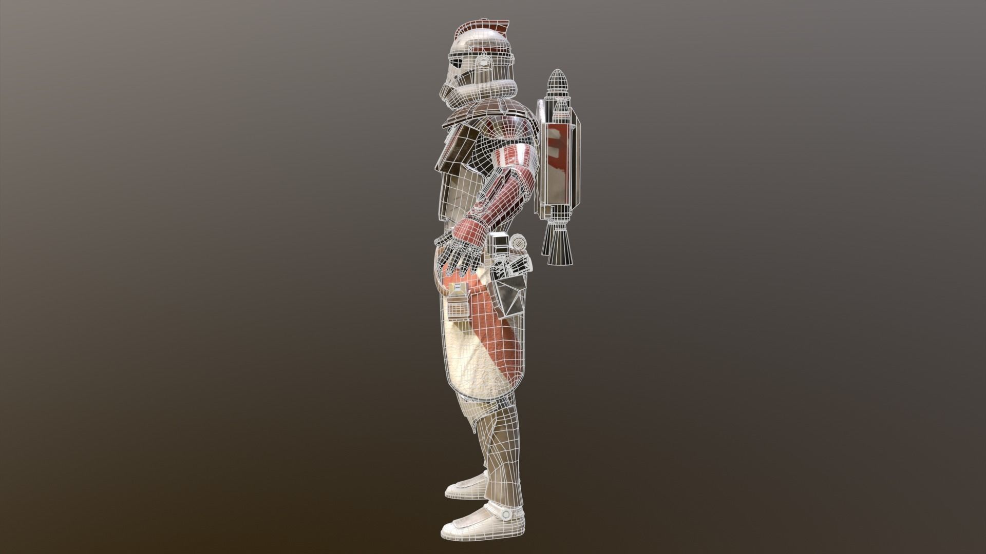 Arc Clone Trooper Low-poly 3D model_18