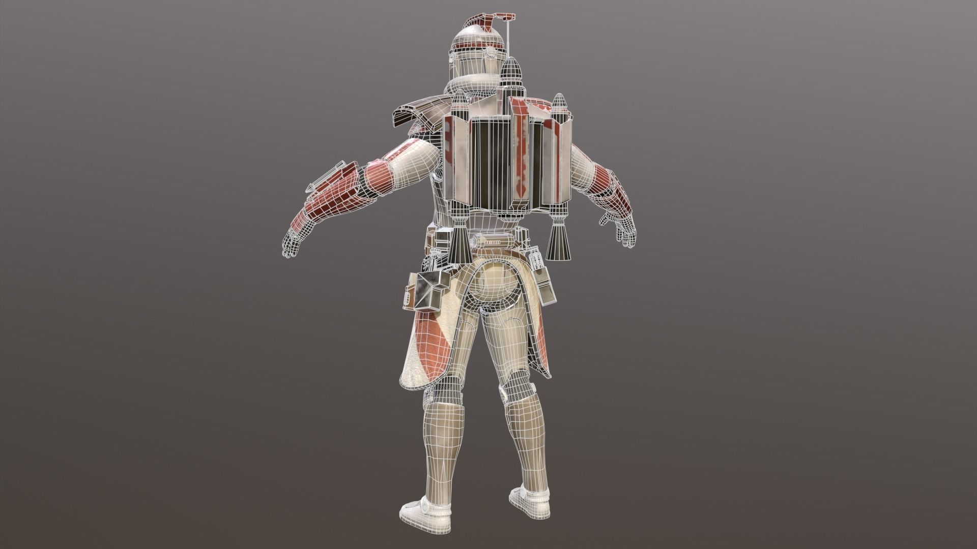 Arc Clone Trooper Low-poly 3D model_19