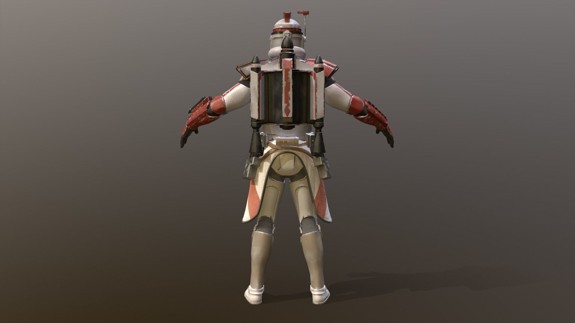 Arc Clone Trooper Low-poly 3D model_9