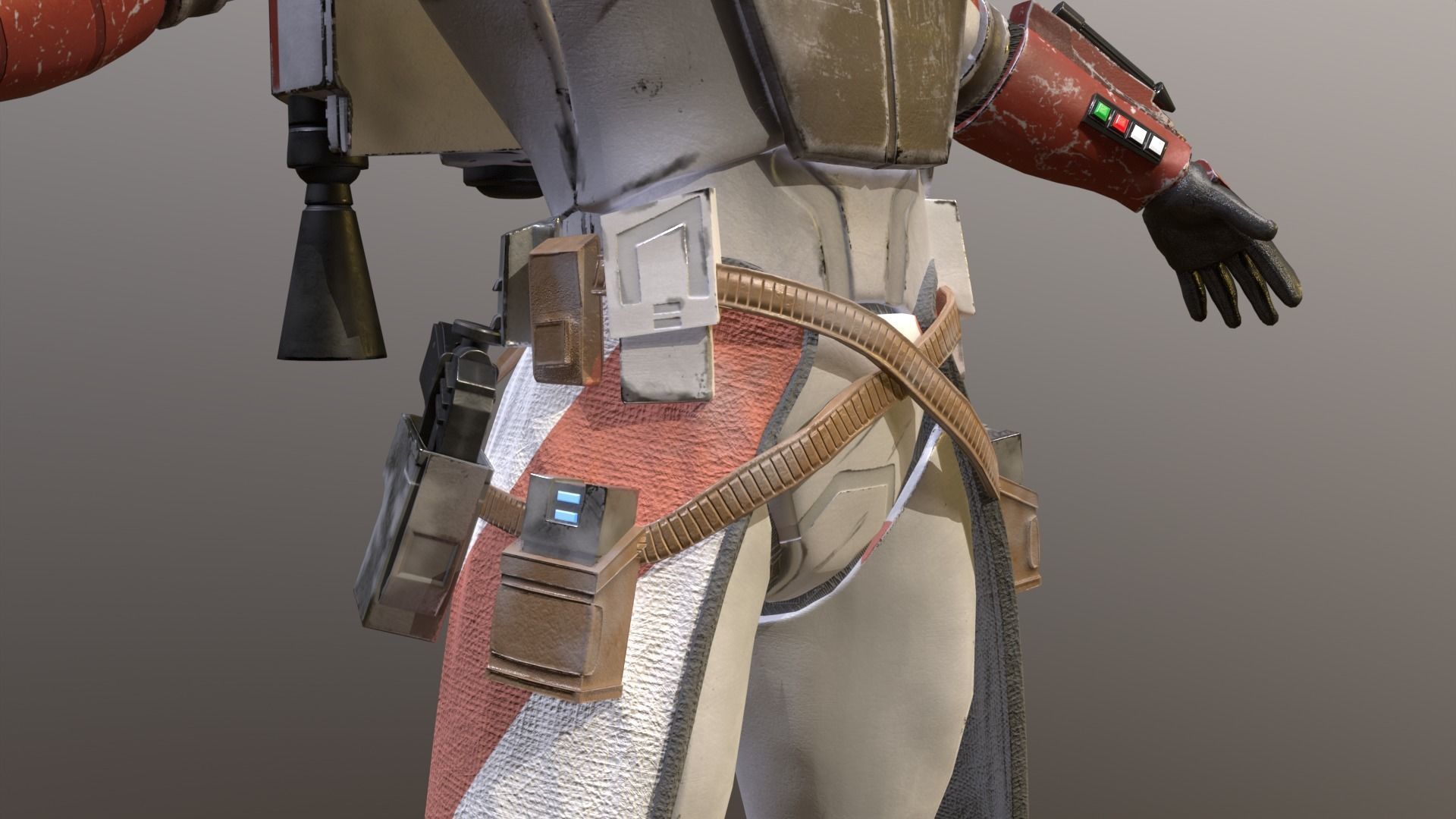 Arc Clone Trooper Low-poly 3D model_14