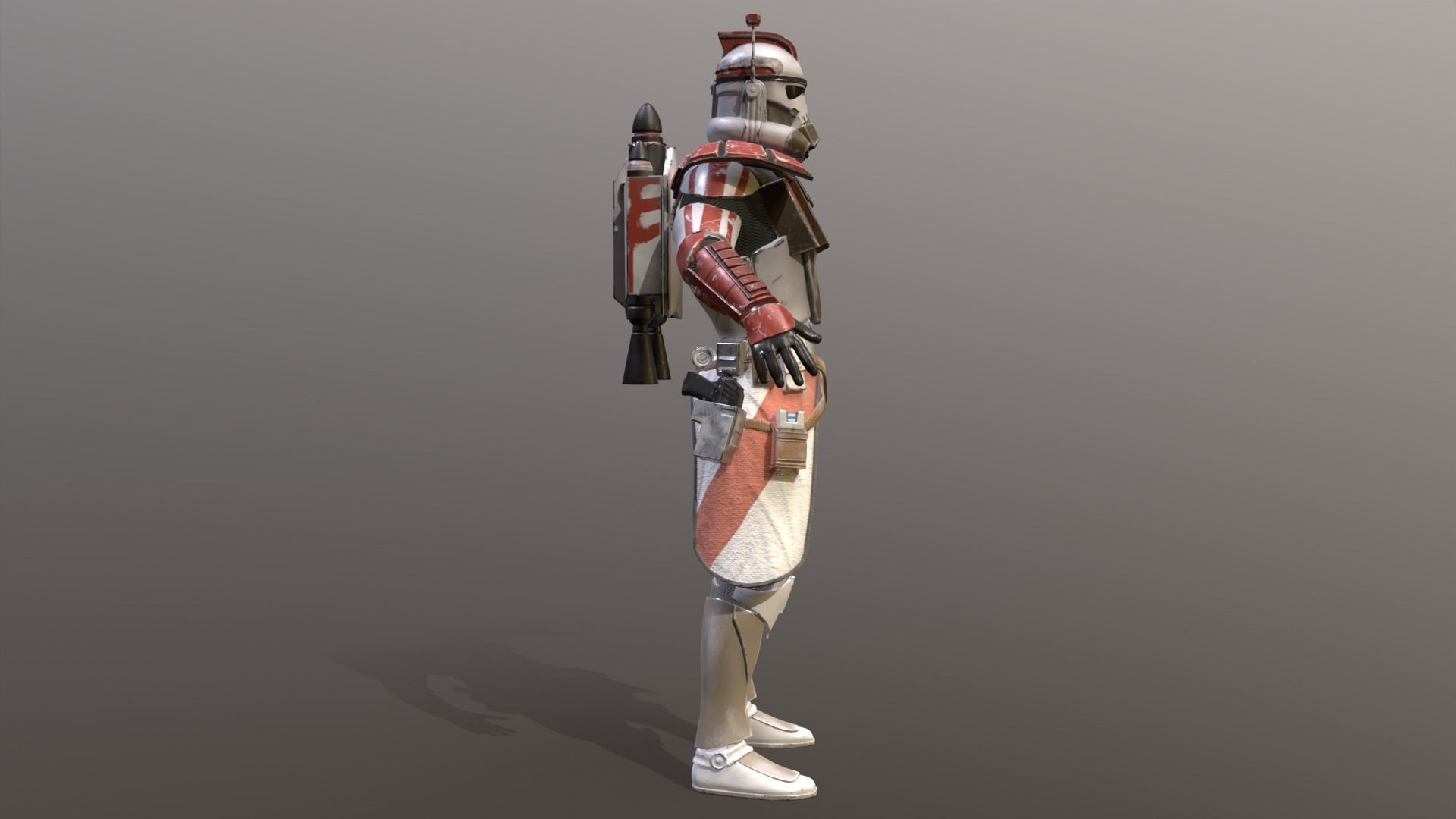 Arc Clone Trooper Low-poly 3D model_11