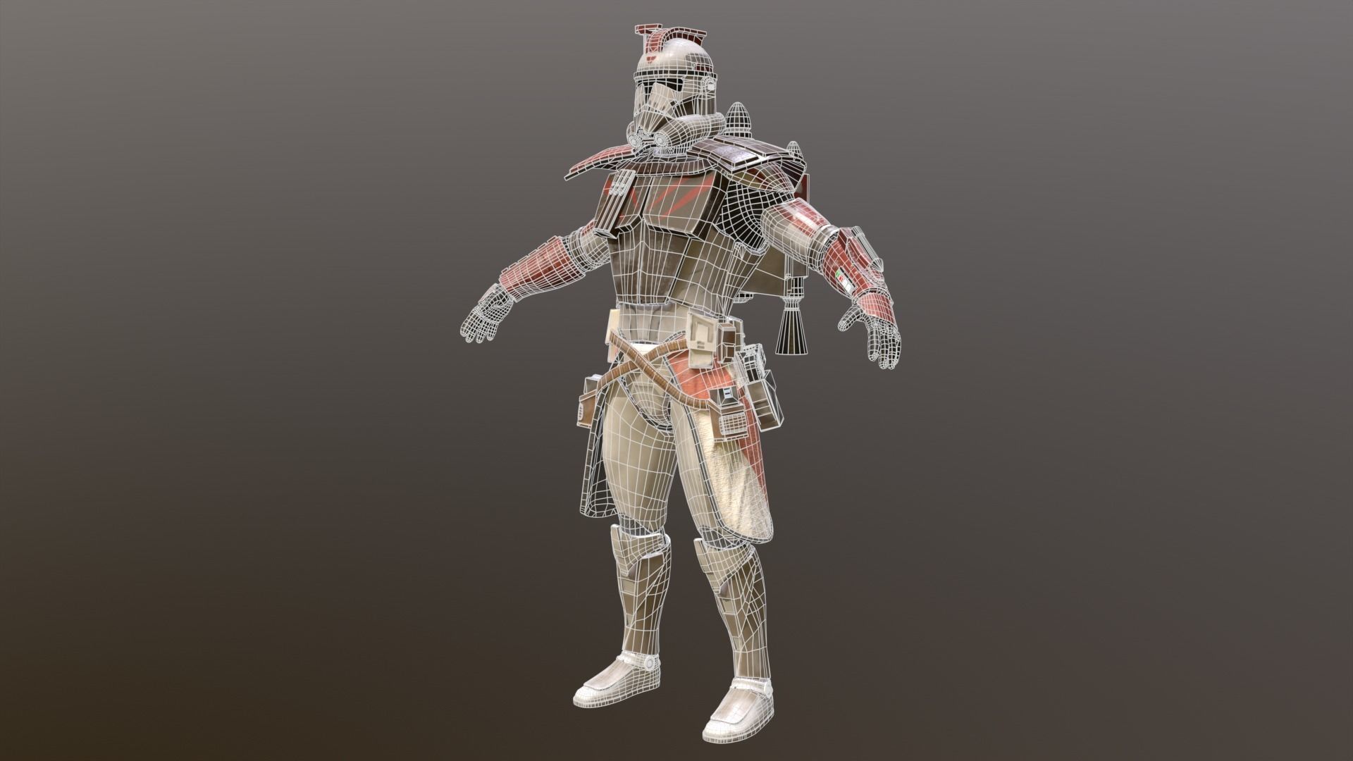 Arc Clone Trooper Low-poly 3D model_17