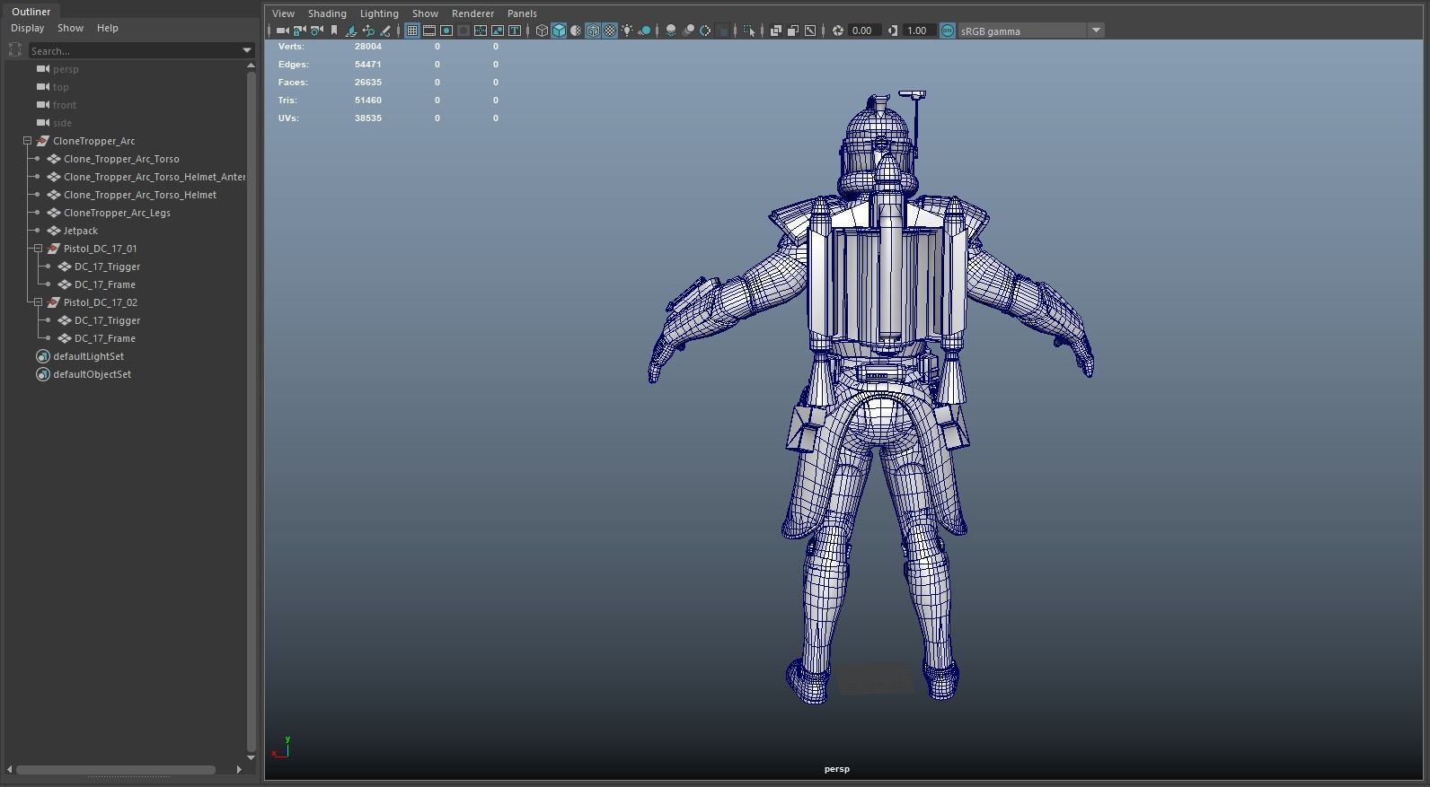 Arc Clone Trooper Low-poly 3D model_6