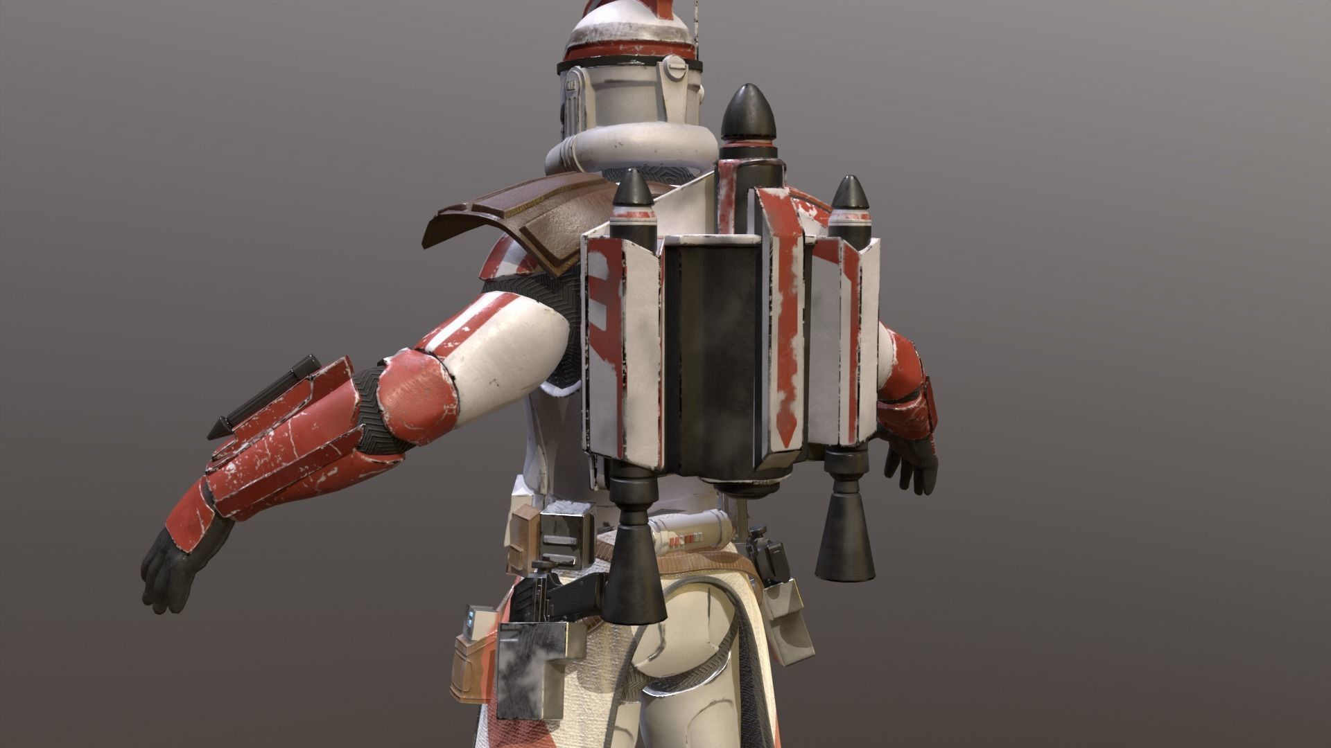 Arc Clone Trooper Low-poly 3D model_15