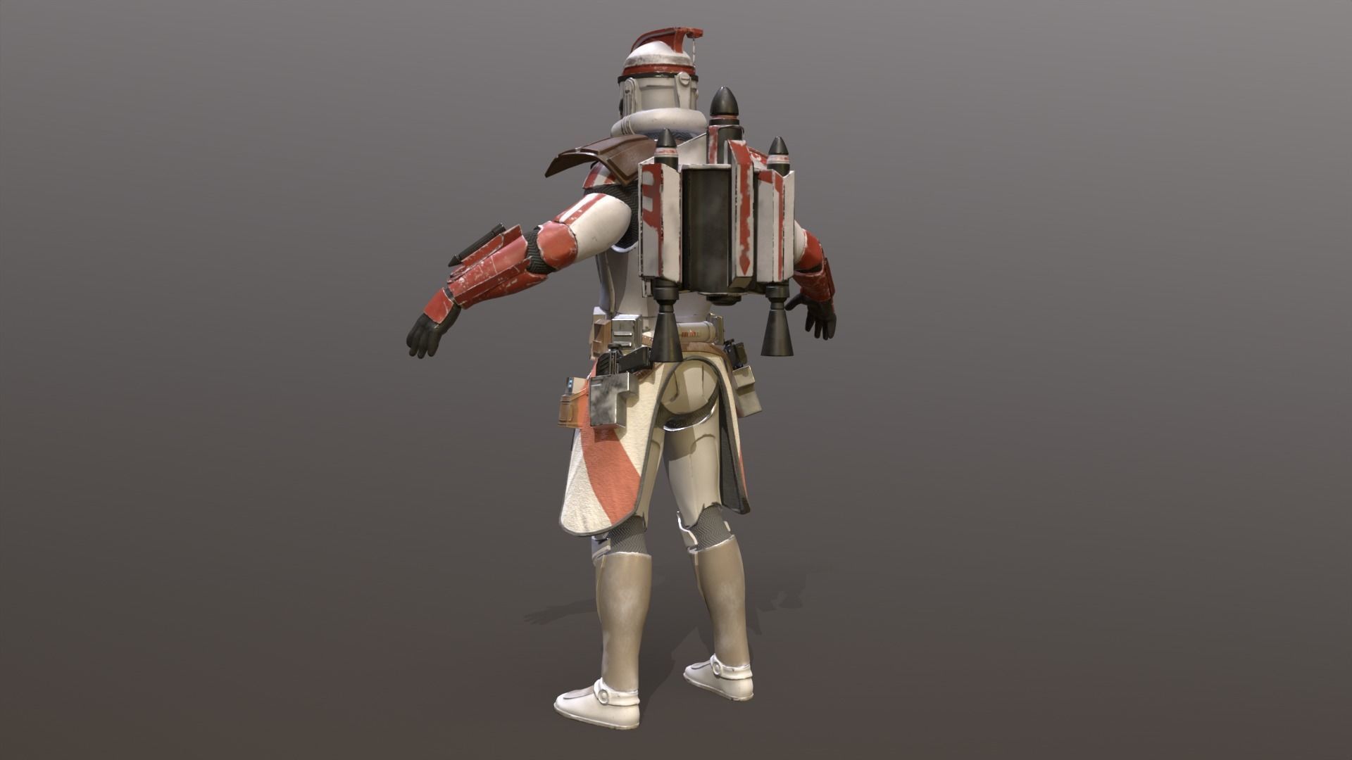 Arc Clone Trooper Low-poly 3D model_8