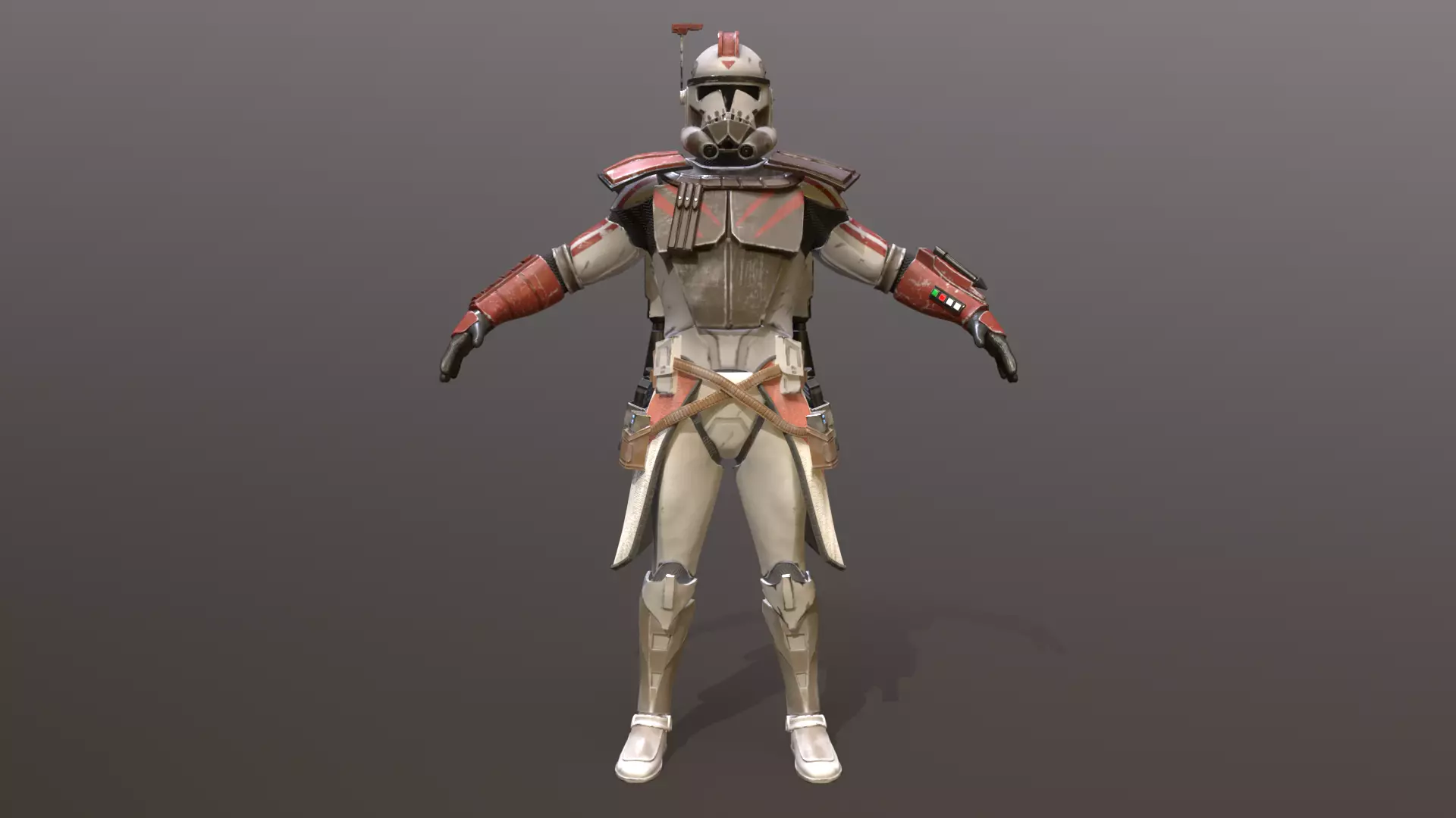 Arc Clone Trooper Low-poly 3D model_0