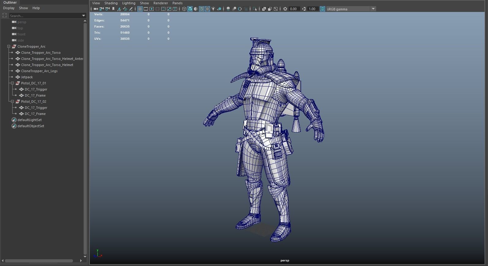 Arc Clone Trooper Low-poly 3D model_4