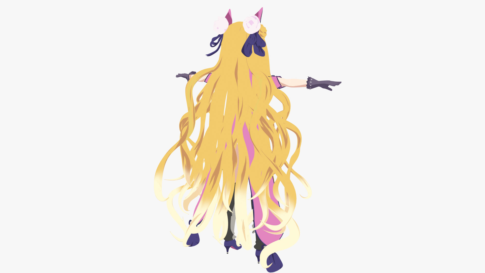 MuKuro Date a live Low-poly 3D model_11