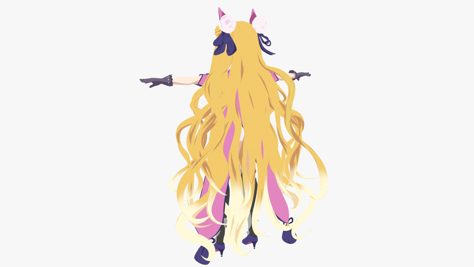 MuKuro Date a live Low-poly 3D model_17