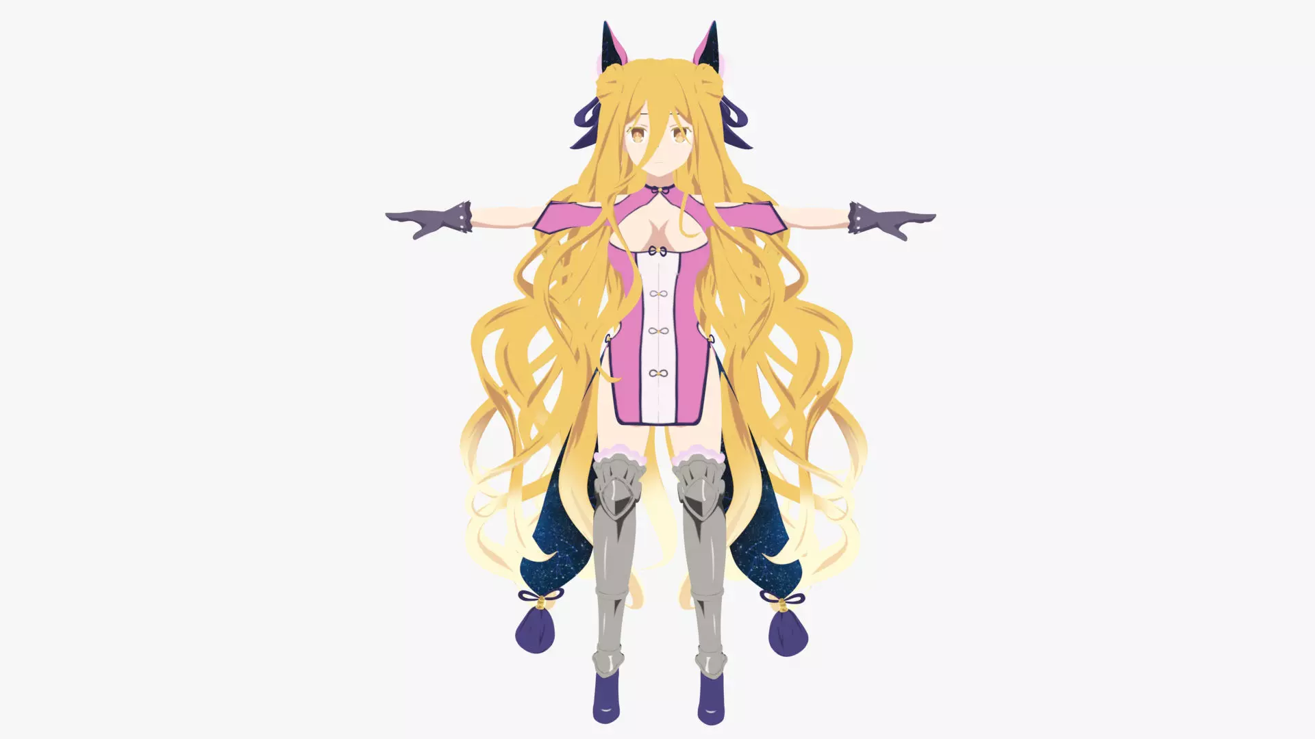 MuKuro Date a live Low-poly 3D model_0