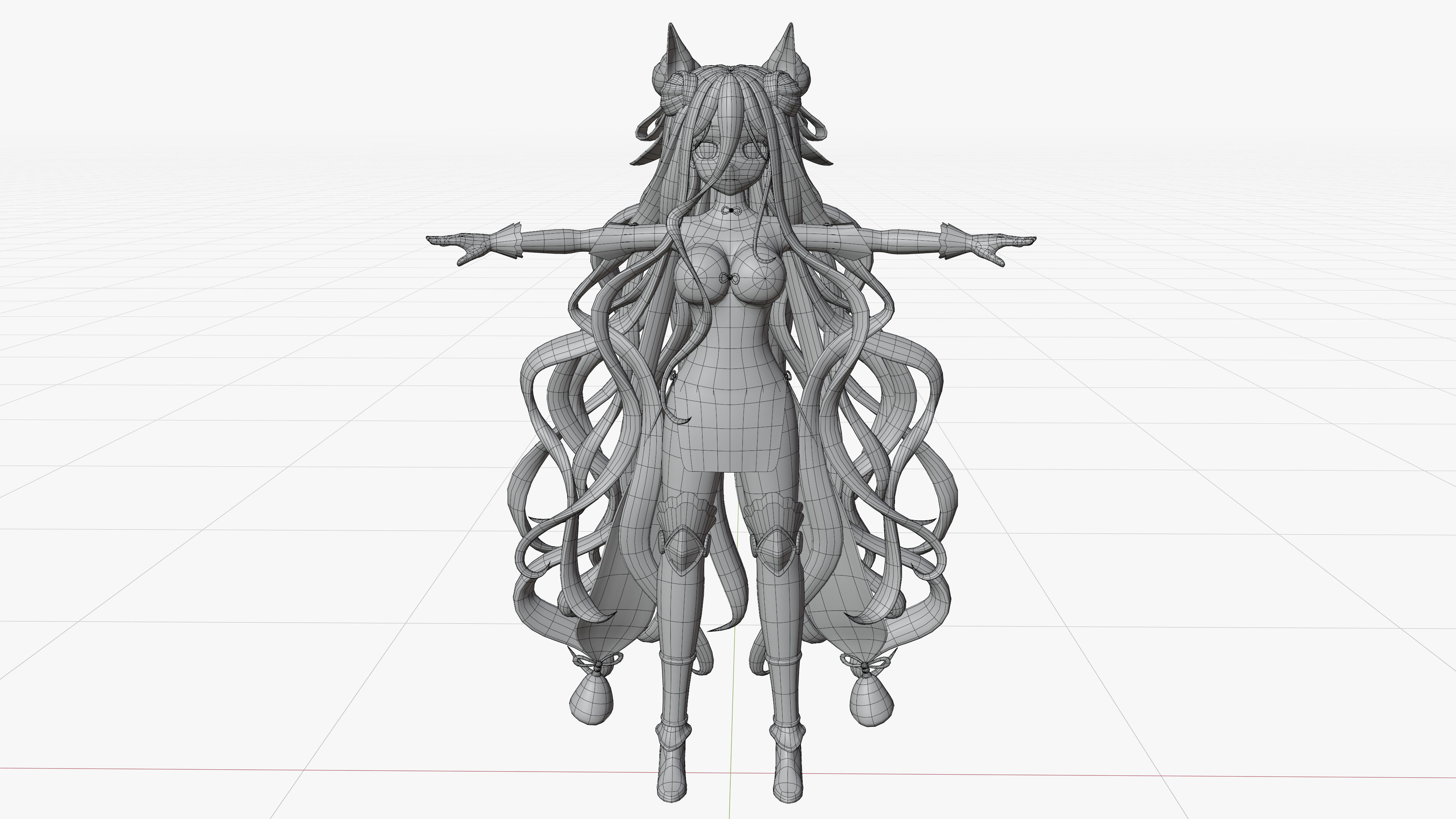 MuKuro Date a live Low-poly 3D model_3