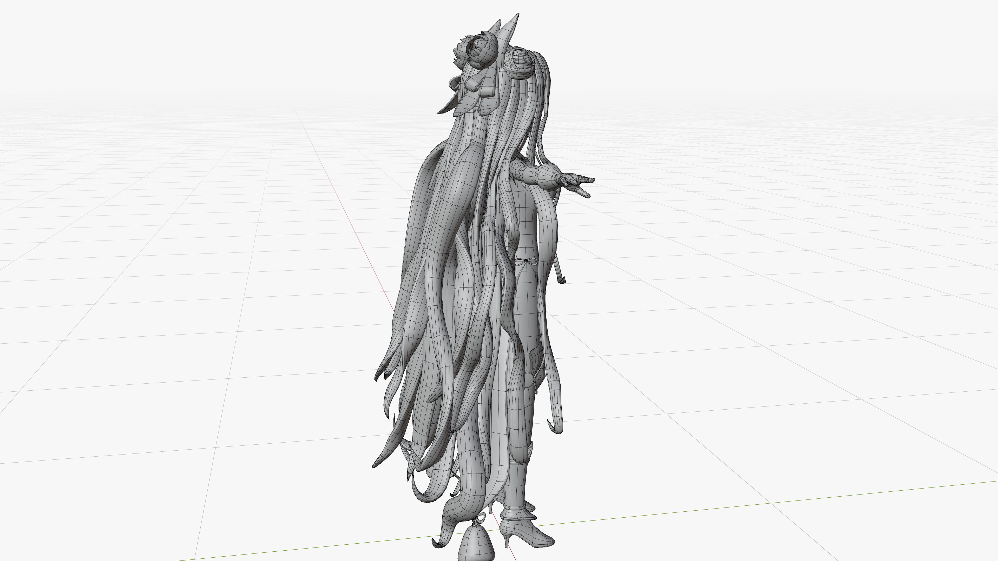 MuKuro Date a live Low-poly 3D model_9