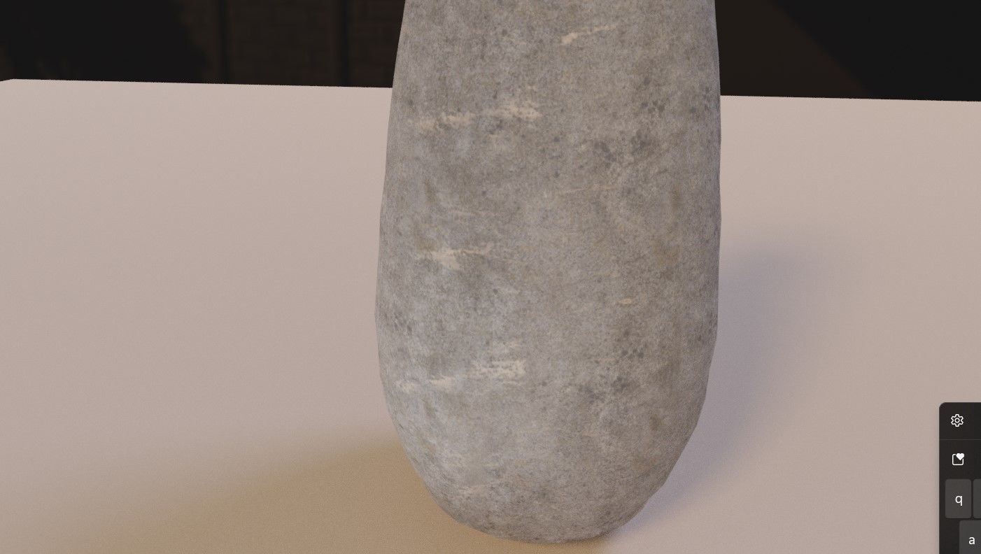 Long Pots Low-poly 3D model_7