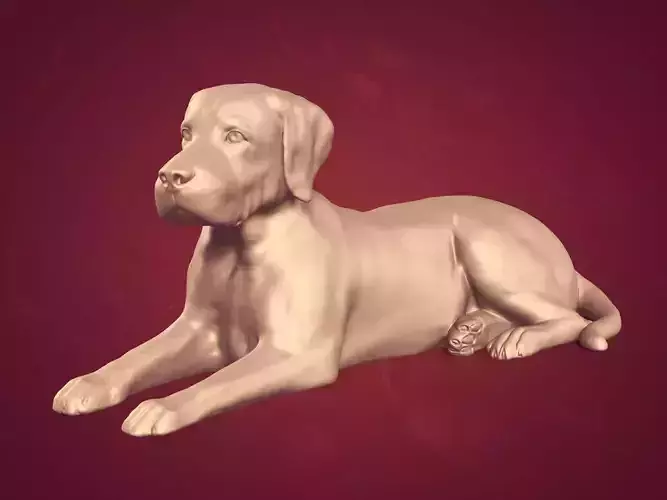 Dog - Labrador Statue  -- Ready for 3D Printing