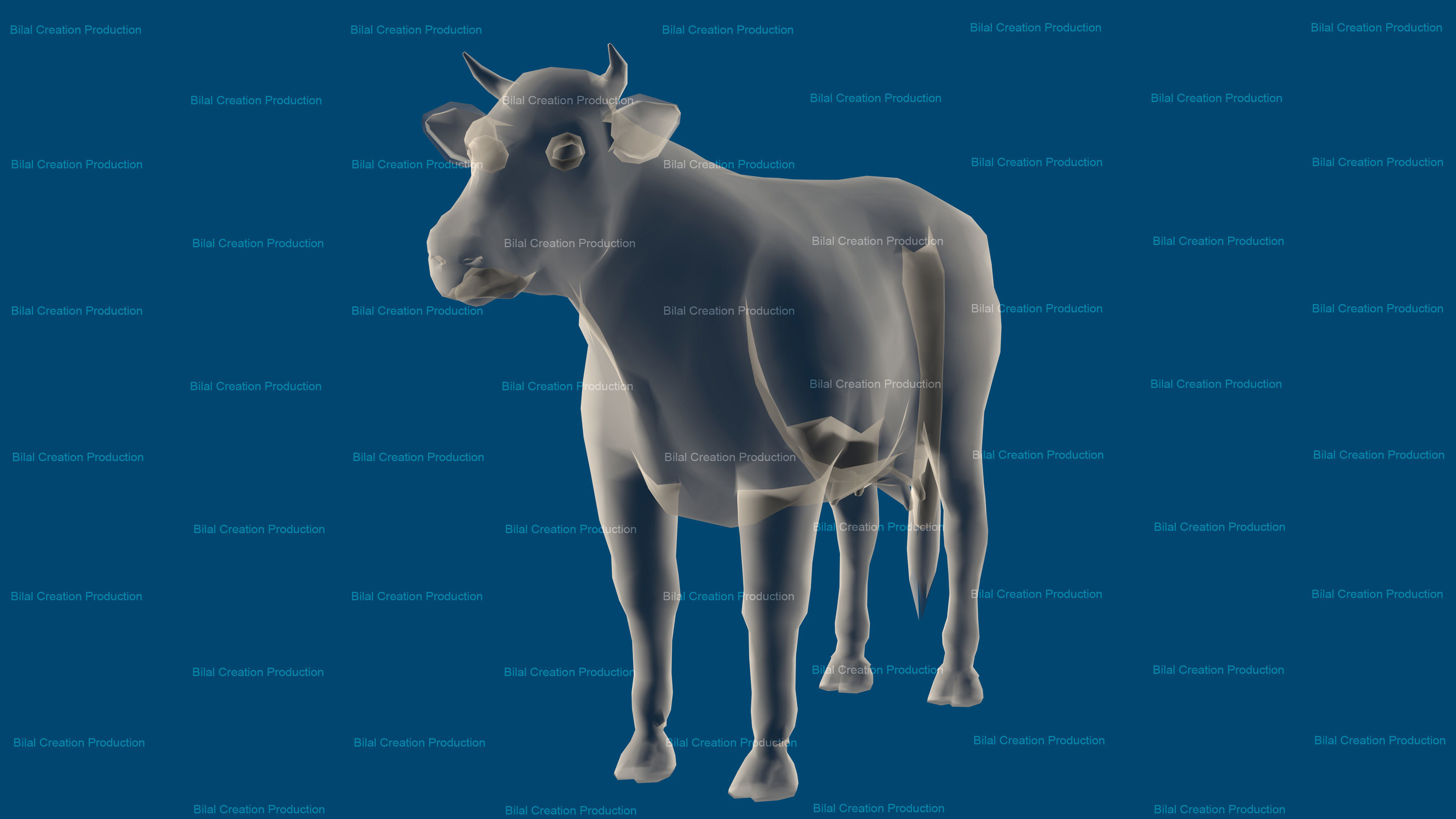 Cow animated 3D model_15