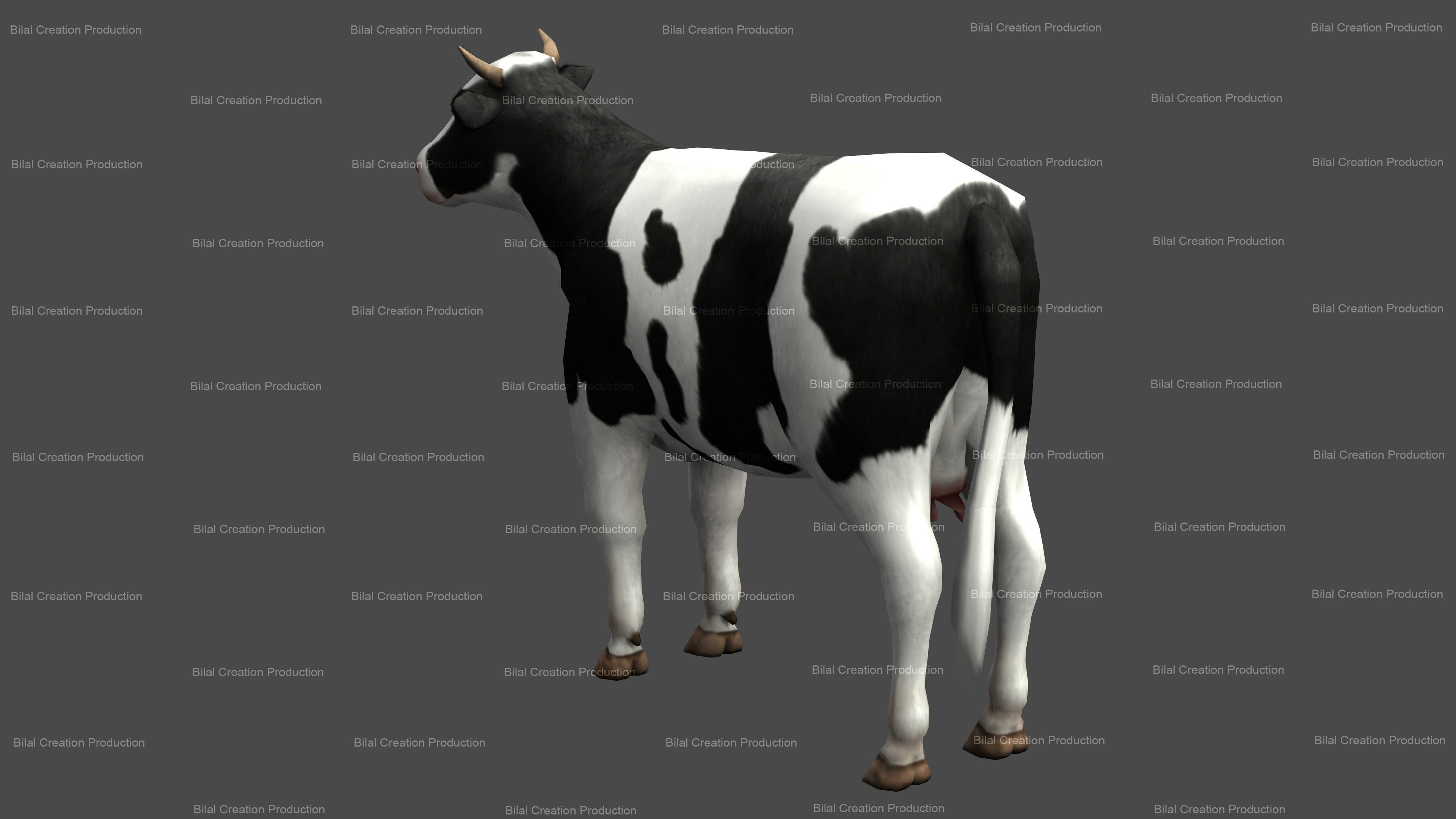 Cow animated 3D model_5