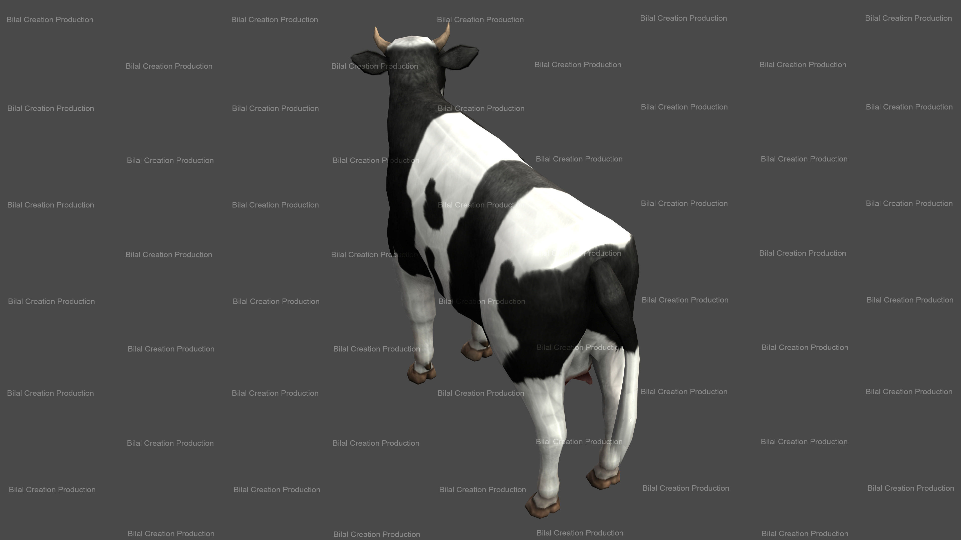 Cow animated 3D model_8