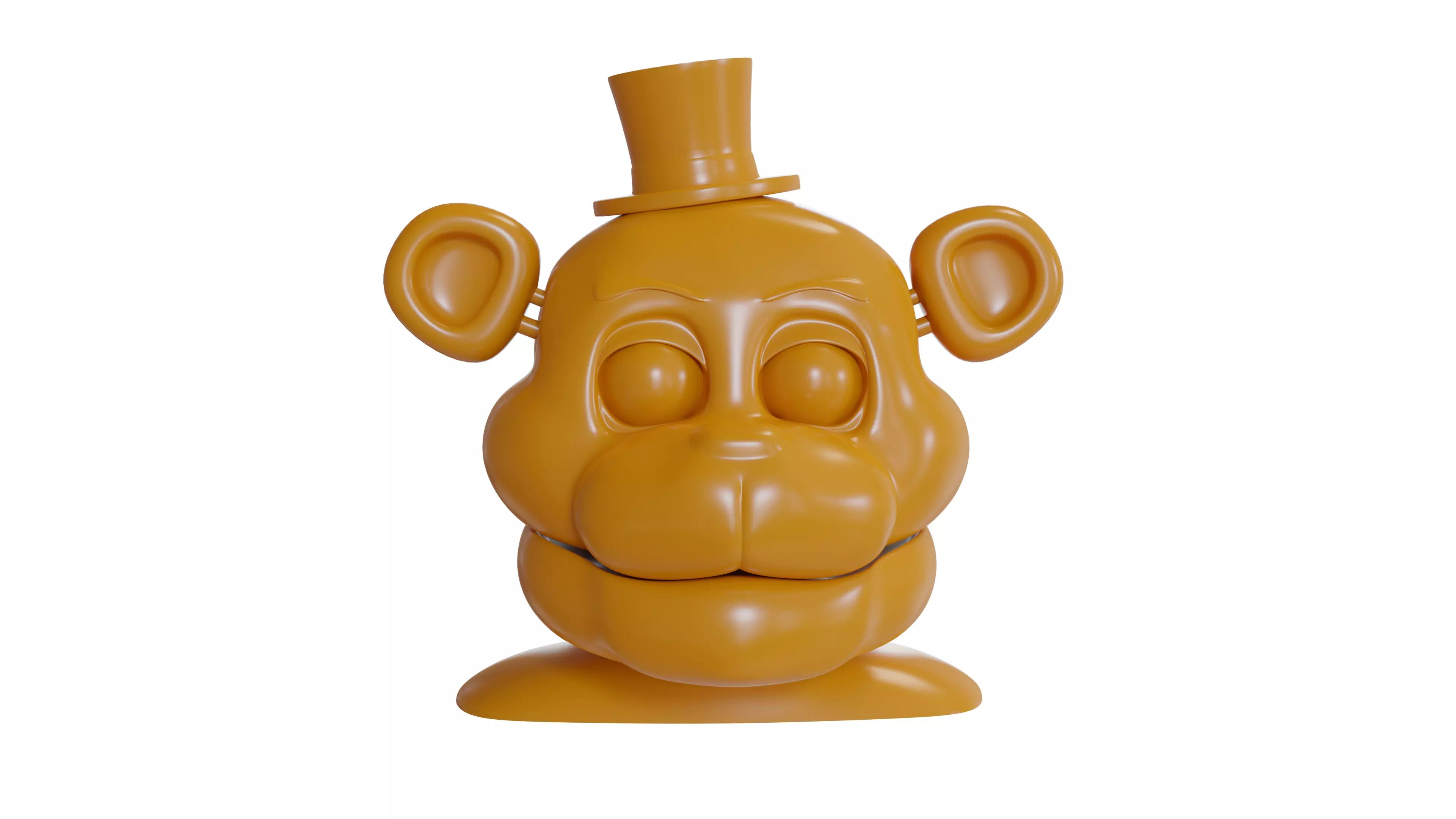 Glamrock Freddy Head Bust Free 3D model