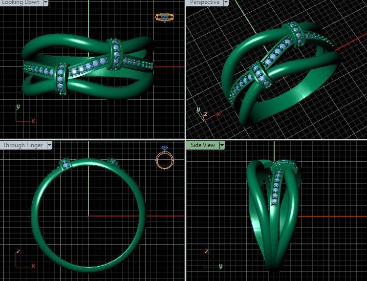 Diamond Ring Fashion 3D print model_7
