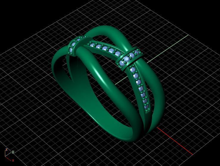 Diamond Ring Fashion 3D print model_27