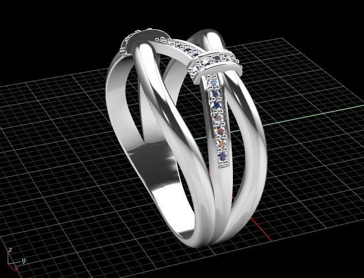 Diamond Ring Fashion 3D print model_22