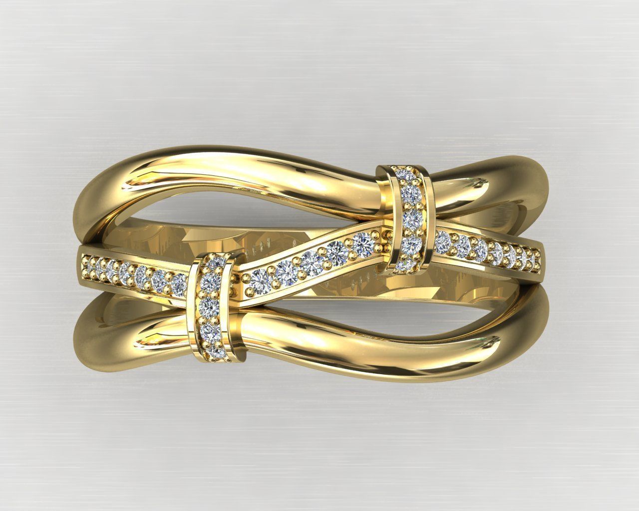 Diamond Ring Fashion 3D print model_12