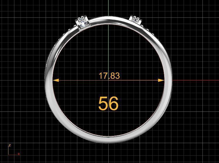 Diamond Ring Fashion 3D print model_16