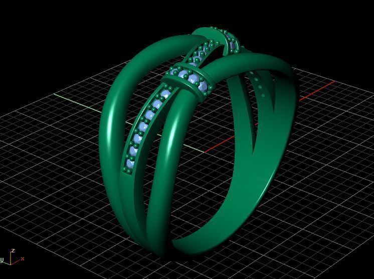 Diamond Ring Fashion 3D print model_14
