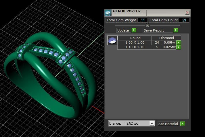Diamond Ring Fashion 3D print model_11