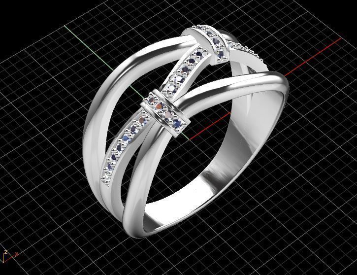 Diamond Ring Fashion 3D print model_25