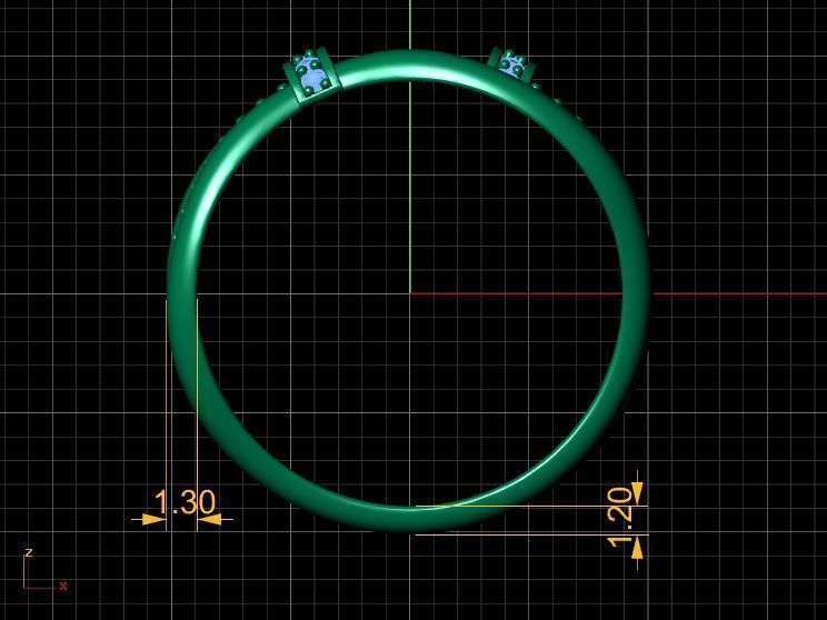 Diamond Ring Fashion 3D print model_19