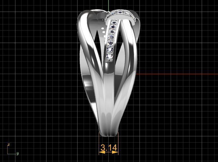 Diamond Ring Fashion 3D print model_18