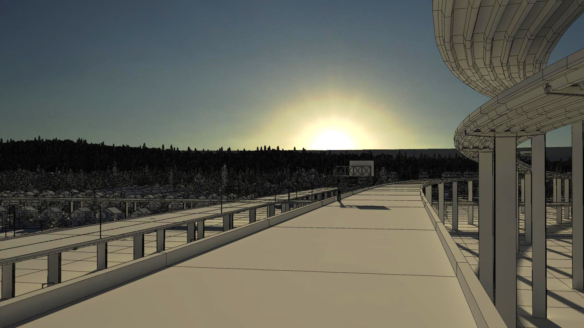 Freeway04 Suburbs 3D model_12