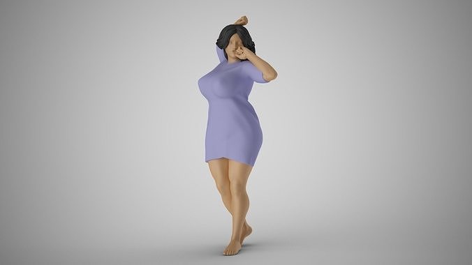 Woman Choosing her Goal 3D print model