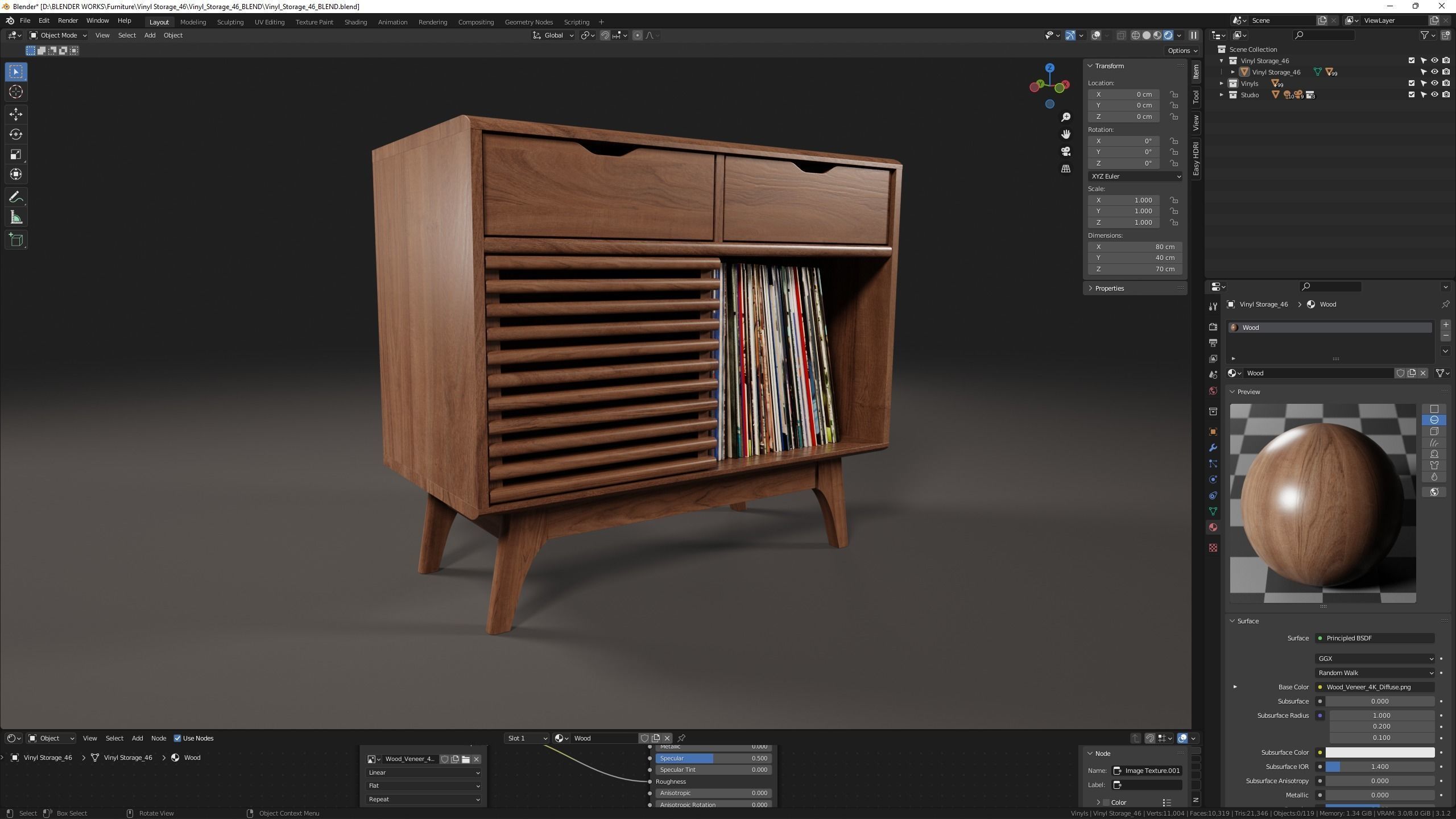 Vinyl Storage No46 3D model_10