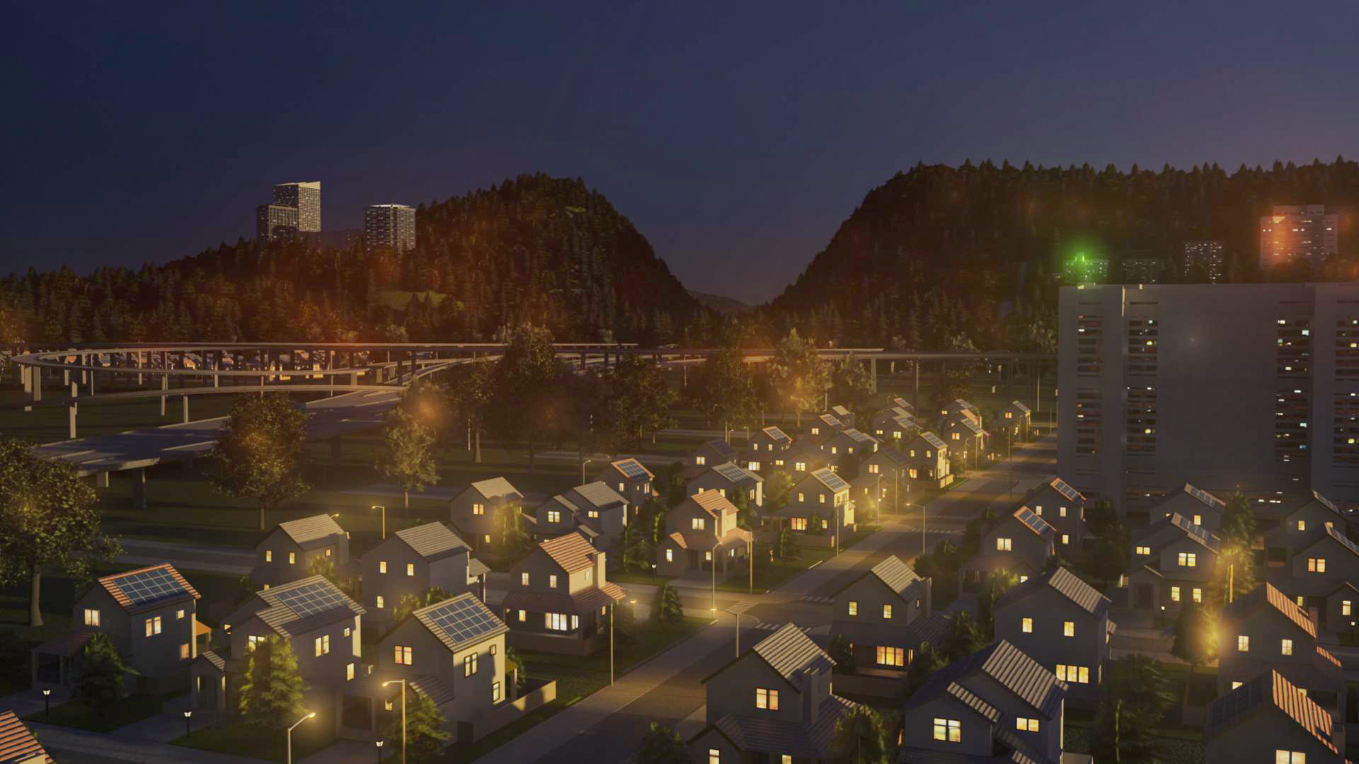 Freeway05 Suburbs 3D model_7