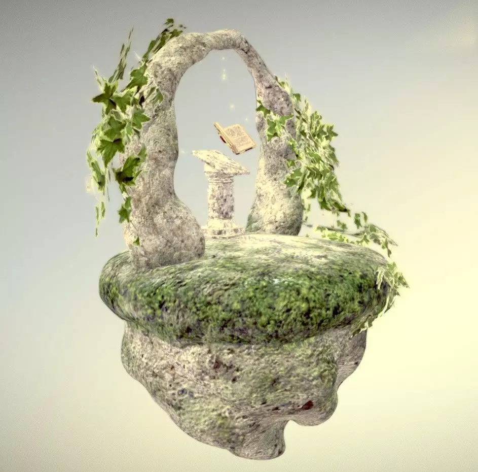 Floating Island Free 3D model